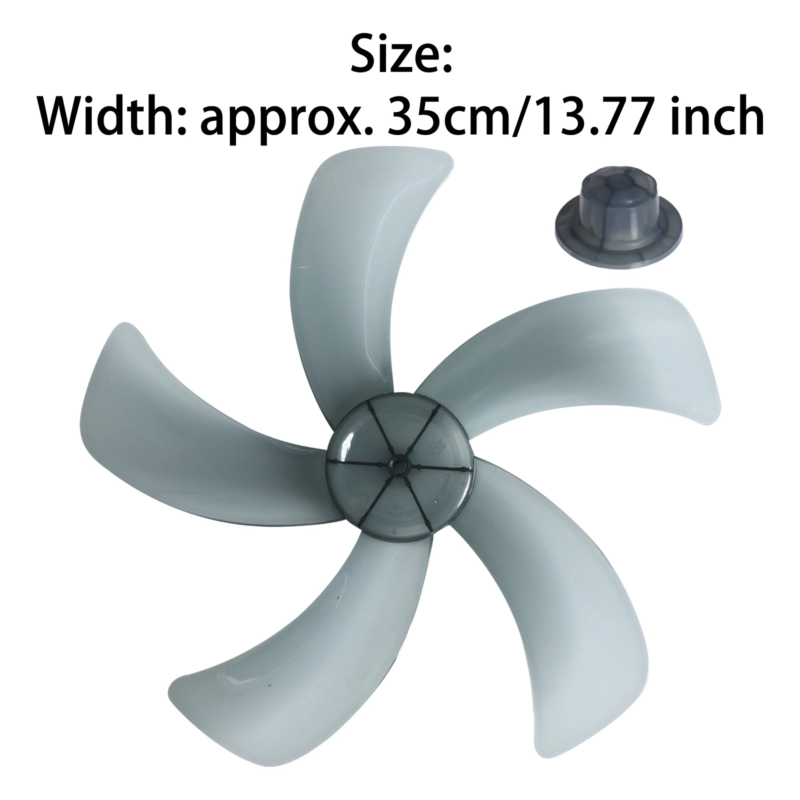 Wymiana plastikowych łopatek wentylatora 4/5/7 łopatek z nakrętką do domowego wentylatora na stojaku, elektrycznego wentylatora stołowego, akcesoria, część.