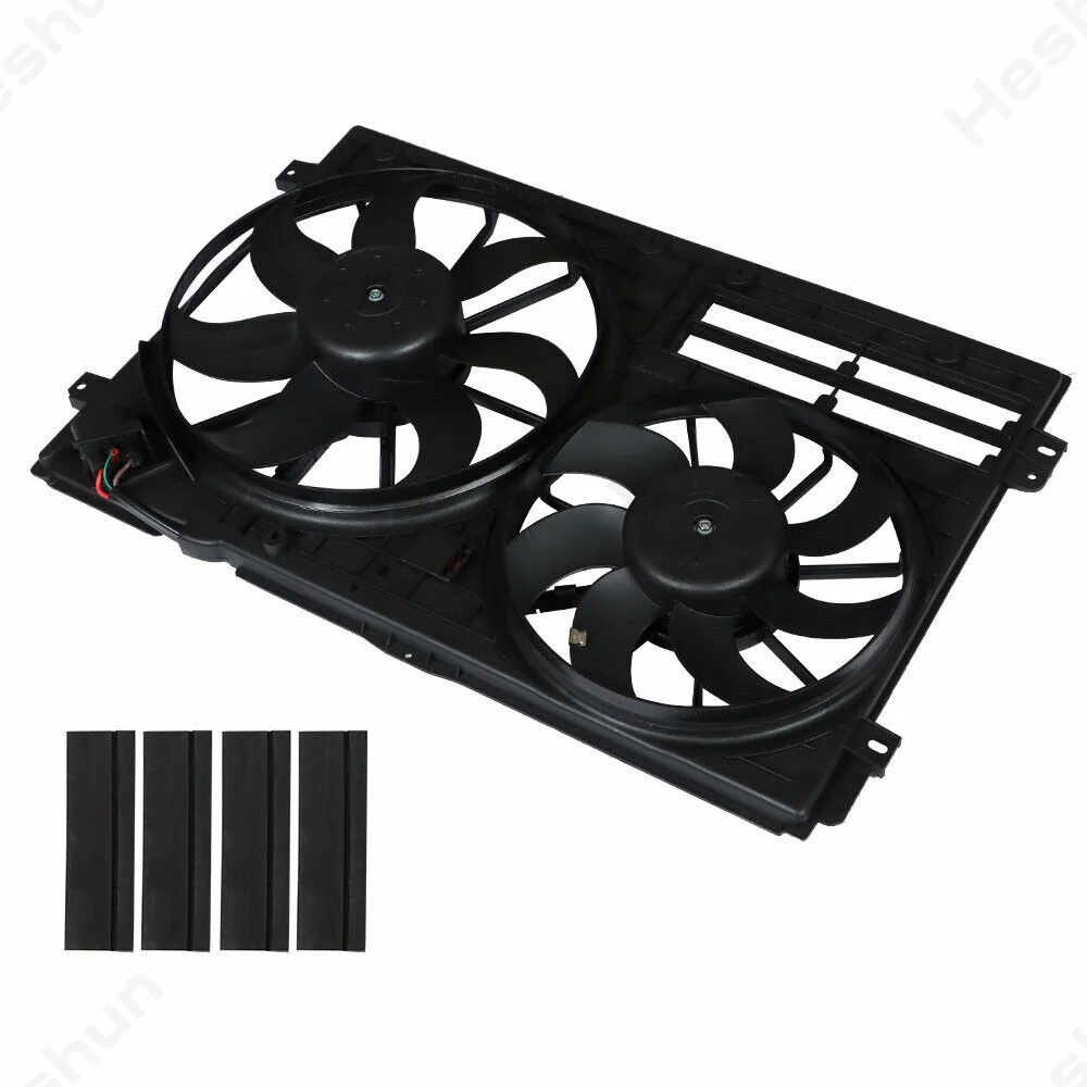 Radiator Condenser Cooling Fan Assembly For 2009 -2017 Audi TT/2005-2016 Volkswagen Jetta/ 2006-2018 Passat  VW3117106