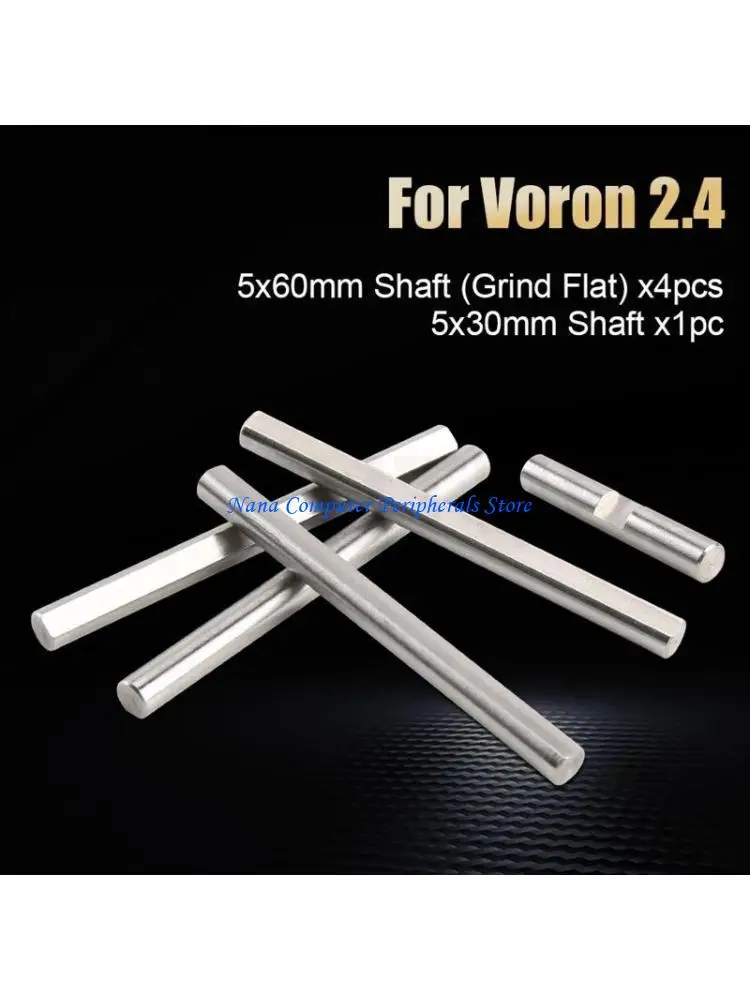 

F68C Bearing Steel Rod D Type Shaft 4 Long+1 Short Grind Flat Linear Round Rod