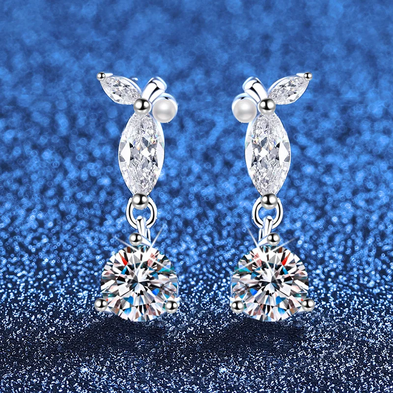 

PT950 Tassel Drop Earrings Korean Fashion Teardrop Design Platinum Light Luxury Jewelry Factory Direct Wholesaleearrings for wom