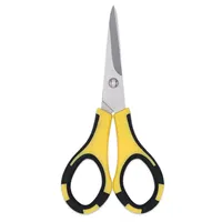 5inch Stainless Steel Blade Clothing DIY Thread Clipper PP Handle School Office Student Scissors  Unpacking Tool Black Yellow