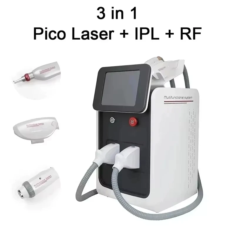 3 in 1 Portable Multifunctional Portable Beauty Machine, IPL + RF + Nd Yag Hair Tattoo Removal Machine, New in 2024