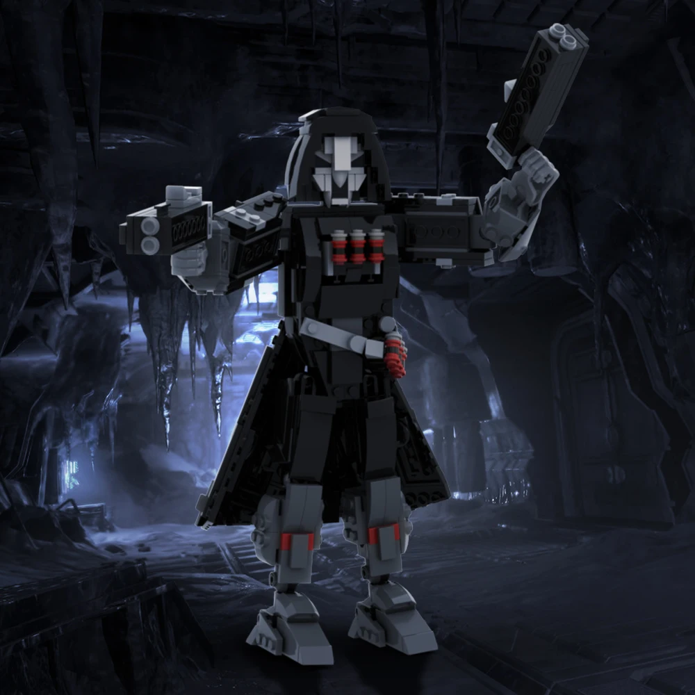 MOC ブラック ソウルリーパー メック ウォリアーズ 組み立てブロックセット ゲーム シューティングゲーム 死の神々 ブリック ゴーストバトル キッズトイ