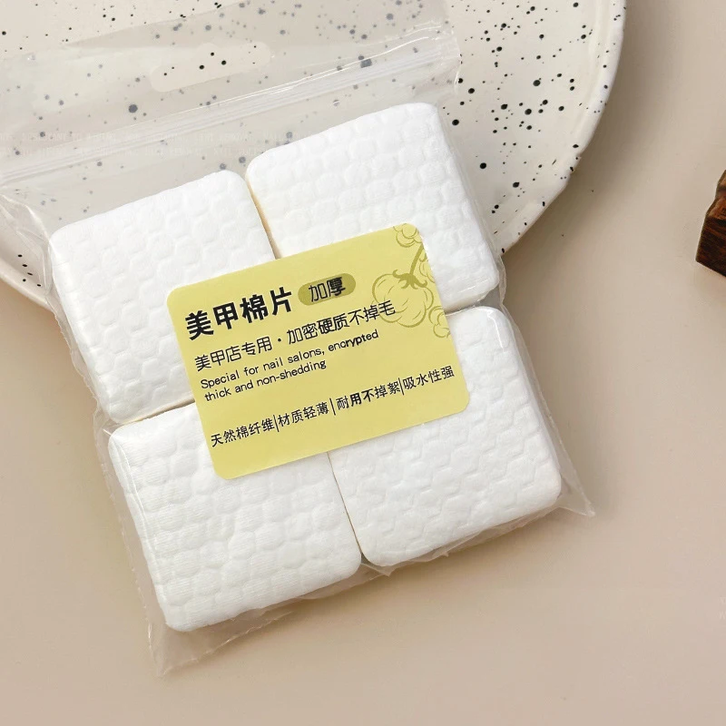 200/500 pz Ispessimento Professione Tamponi di Cotone Per Salviette Per Unghie Senza Pelucchi Unghie CottonGel Polish Remover Unghie Artistiche Strumenti di Pulizia