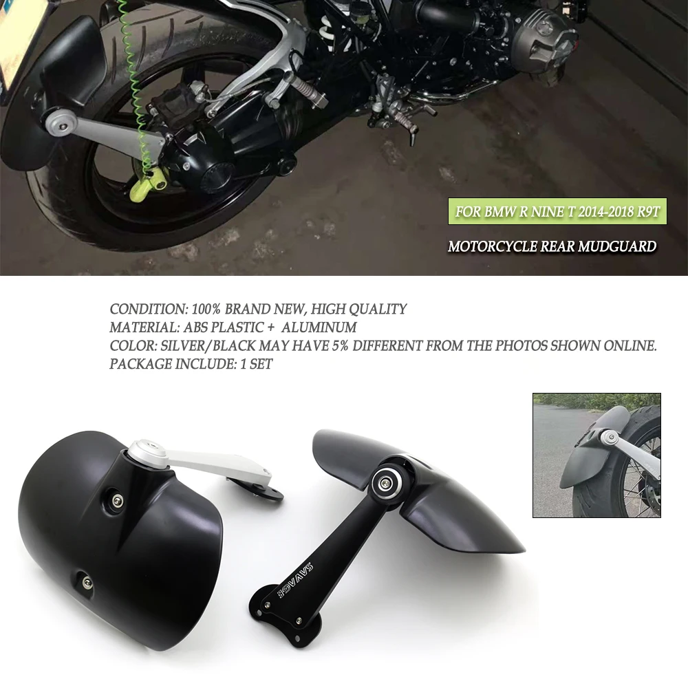 

Motorcycle R NINE T R9T Rear Mudguard Hugger Fender For BMW R NINE T 2014-2018