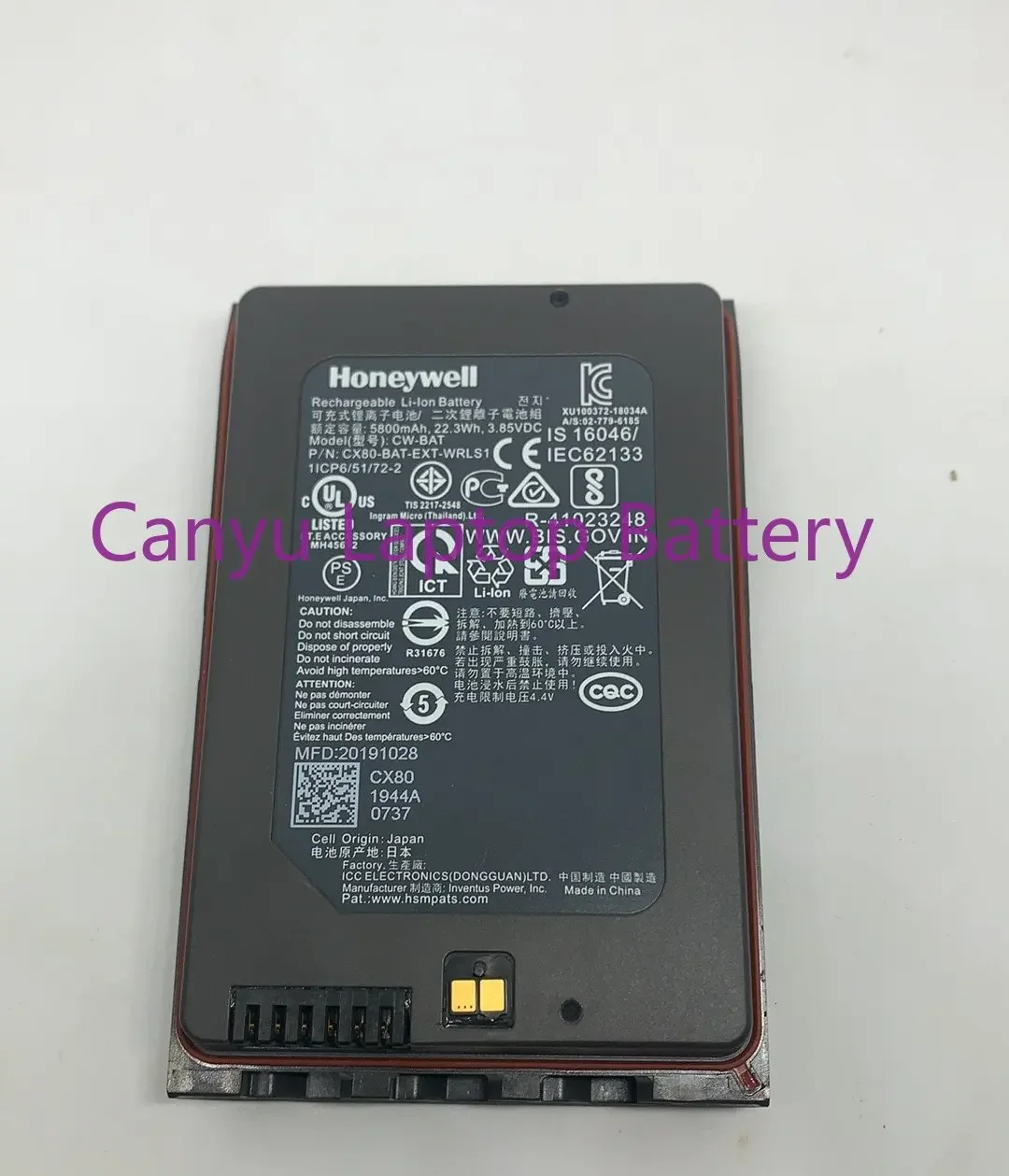 

For Batteries 5800mAh type CW-BAT CX80-BAT-EXT-WRLS1 for Honeywell Dolphin CN80 Mobile Computer Barcode Scanner