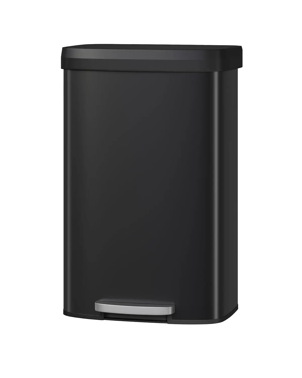 

21 gal Metal Trash Can with Lid Rustproof Step-on Kitchen Garbage Bin with Liner Rim Rear Handle Soft Close 80 L Black, Custom