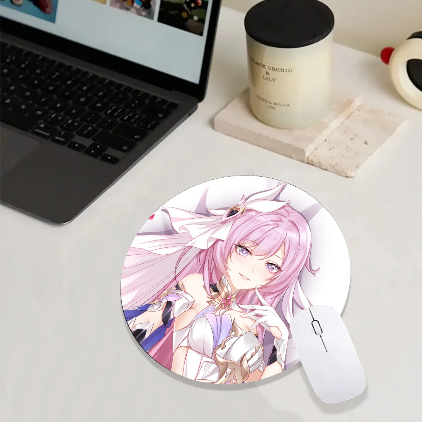 

Honkai Impact 3 Elysia аниме Rotundity коврик для мыши коврик для мыши коврик для мыши коврик для компьютерного стола аксессуары подарок 22X22 см