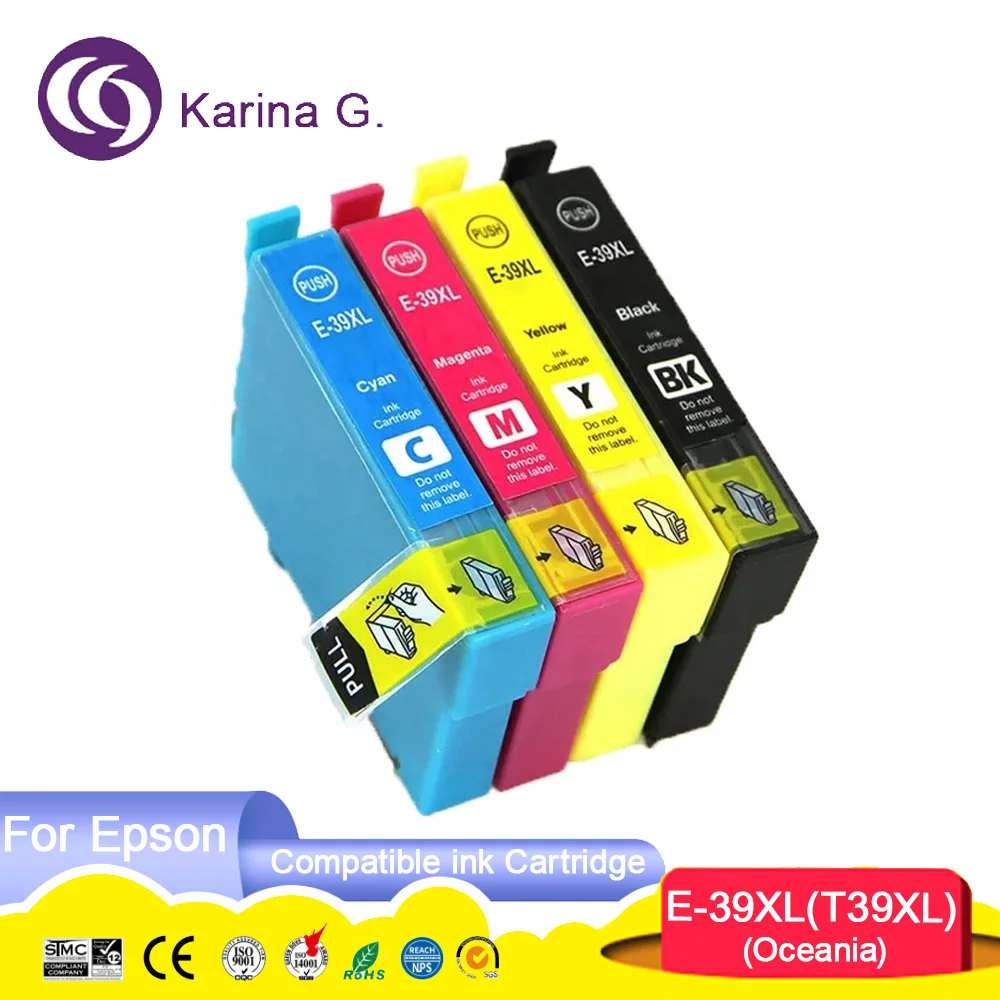 39XL 39 T39 T39XL Premium Compatible Color Inkjet Ink Cartridge for Epson Expression Home XP-2105 XP-4105 Printer