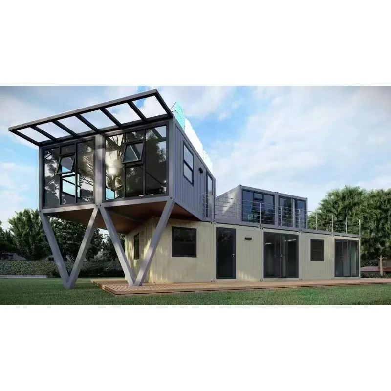 الجملة 2 Storey الجاهزة المنزل المحمول الفاخرة المحمولة الجاهزة وحدات منزل حديقة غرف الحاويات منزل غرفة قابلة للطي