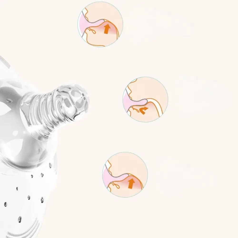 ป้องกันการกัดกลศาสตร์เกลียว Cross-milk Hole ผู้หญิง Milk Extractor หัวนม Protector Feeding Breast Pad ให้นมบุตรโล่
