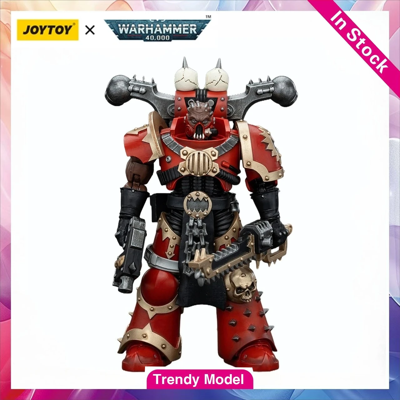 

【TM】В наличии JOYTOY Warhammer 40K World Eaters Khorne Berzerker 7 1/18 Коллекционная фигурка-модель, подарок для коллекционеров