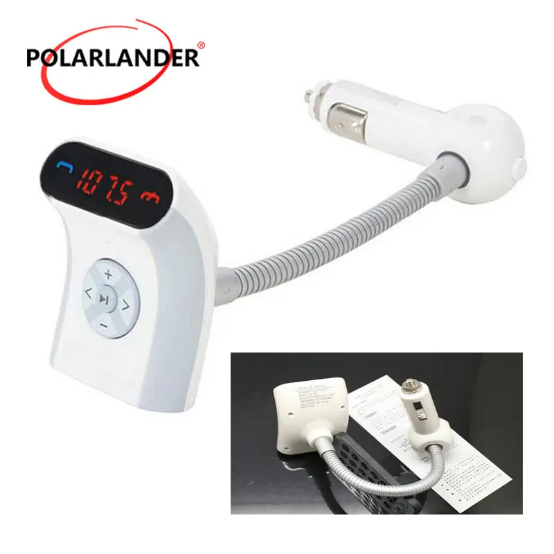 Integrated Car MP3 Player Cigarette Lighter Power, Bluetooth Handsfree Kit LED Display with Remote Control