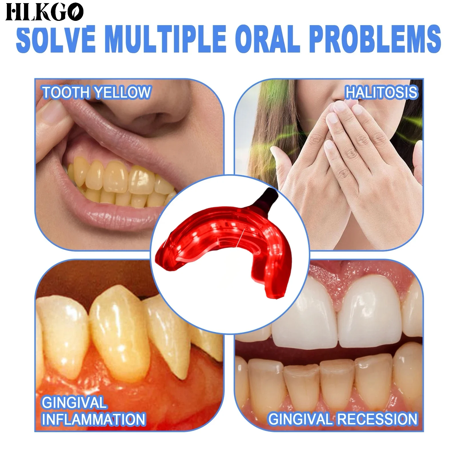 Swollen gums relieve toothache Laser light periodontitis treatment Cure worms Antibacterial mouth laser braces