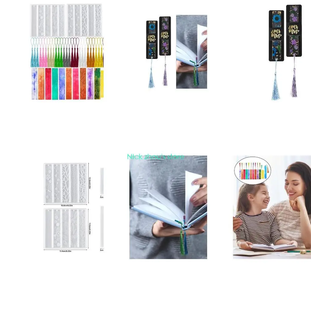 

E15E силиконовая кошачья лапка с цветком любви, закладка-форма для ювелирных изделий, эпоксидная смола, формы для рукоделия