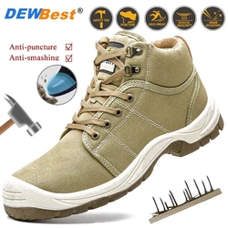 Men's anti-smash and anti-puncture work shoes Oxford cloth comfortable wear-resistant work shoes steel toe protective shoes