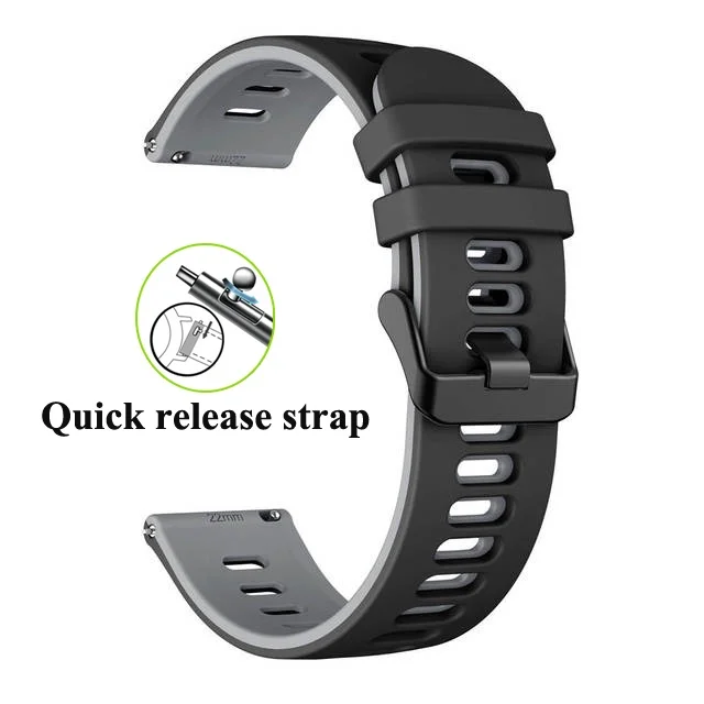 الإفراج السريع Watchband ل Garmin Venu 2 زائد الرياضة سيليكون حزام 20 مللي متر 22 مللي متر