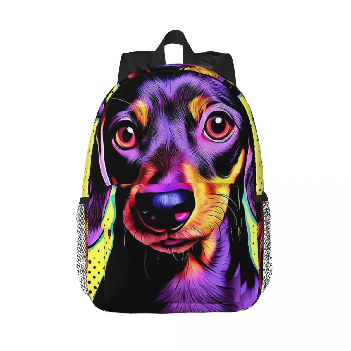 

Dachshund Pop Art Backpacks Teenager Bookbag Fashion Children School Bags Laptop Rucksack Shoulder Bag Large Capacity