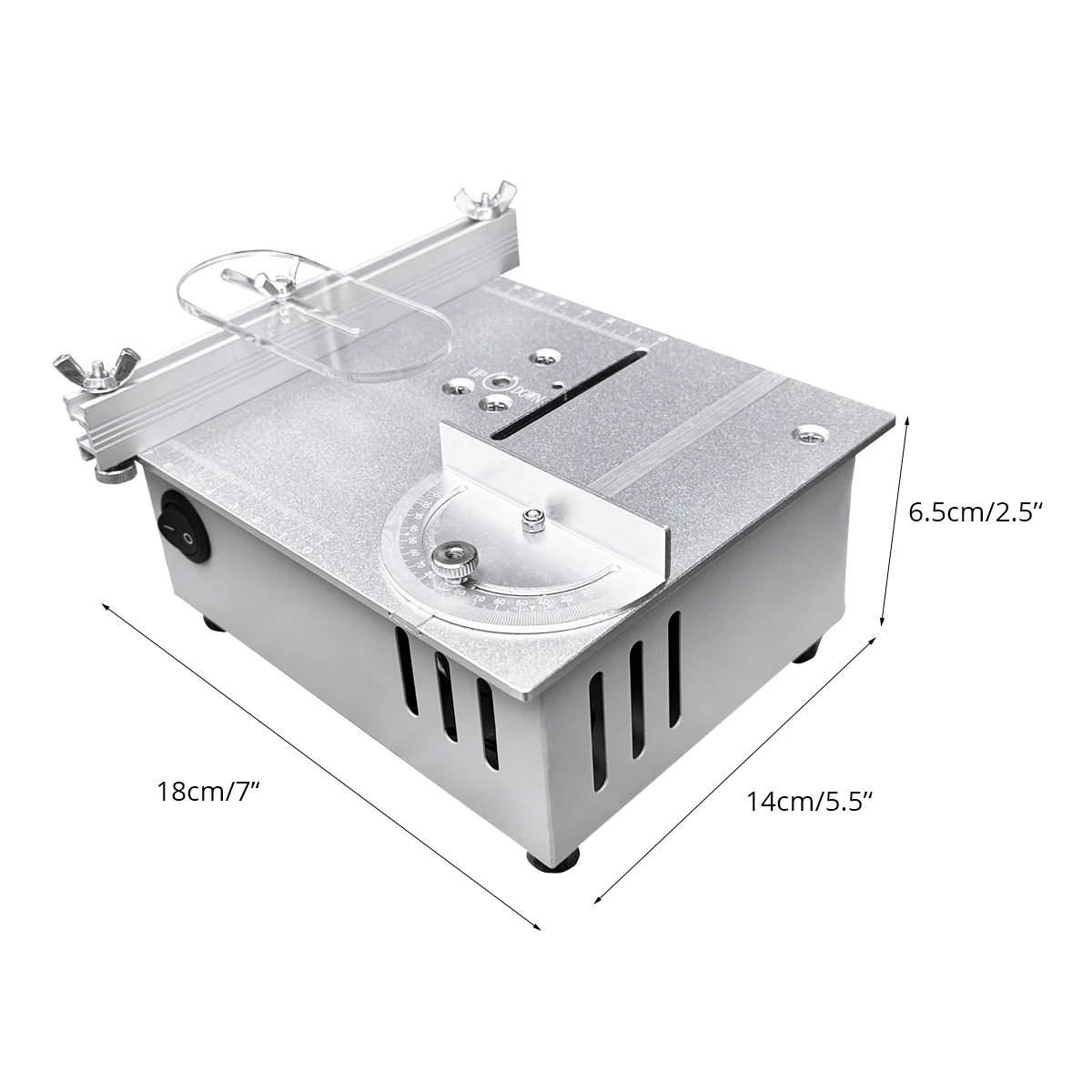 Mini Table Saw 110v-220v 0-15cm Liftable Saw Blade Adjustable Cutting Angle Saw For Diy Crafts Woodworking Metal Plastic Cutting