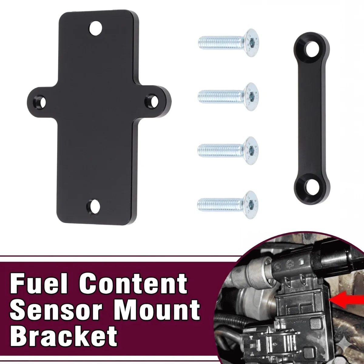 Flex Fuel Content Sensor Mount Bracket For GM Continental Style AC Delco 13577429 57824279