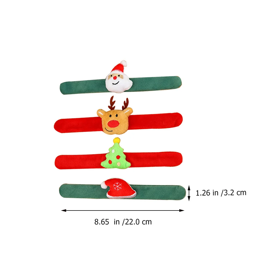 8 stuks creatieve oplichtende klaparmbanden kerstthema kinderfeestartikelen decoratieve polssieraden mooie handringen