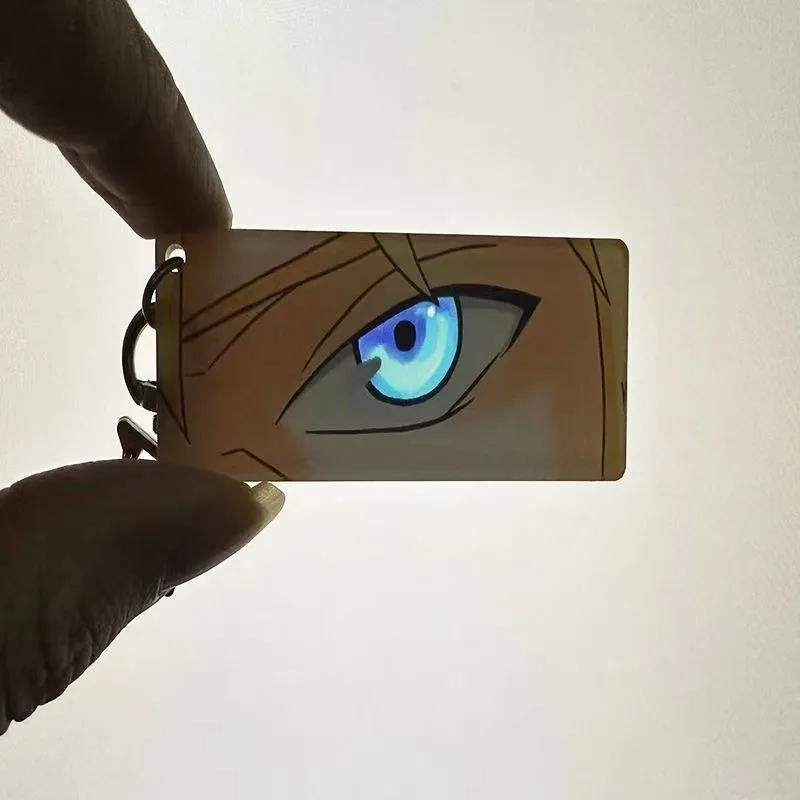 Naruto Illuminated Eye Bar Keychain Pendant Acrylic Naruto Cartoon Bestseller Peripheral Figurine Model Gift Toys