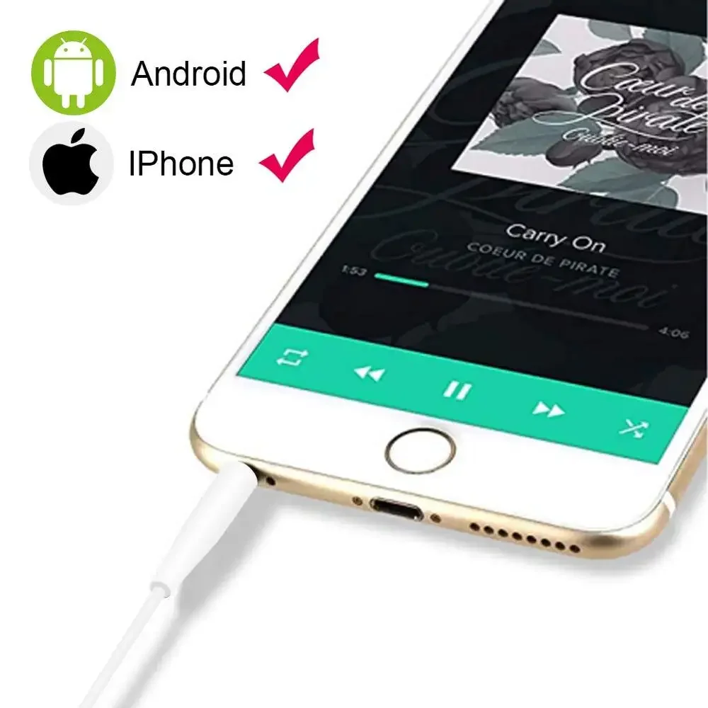 استبدال وصلة كابل الصوت لسماعات Bose QuietComfort 25 35 QC25 QC35 700 NC700 OE2 OE2I