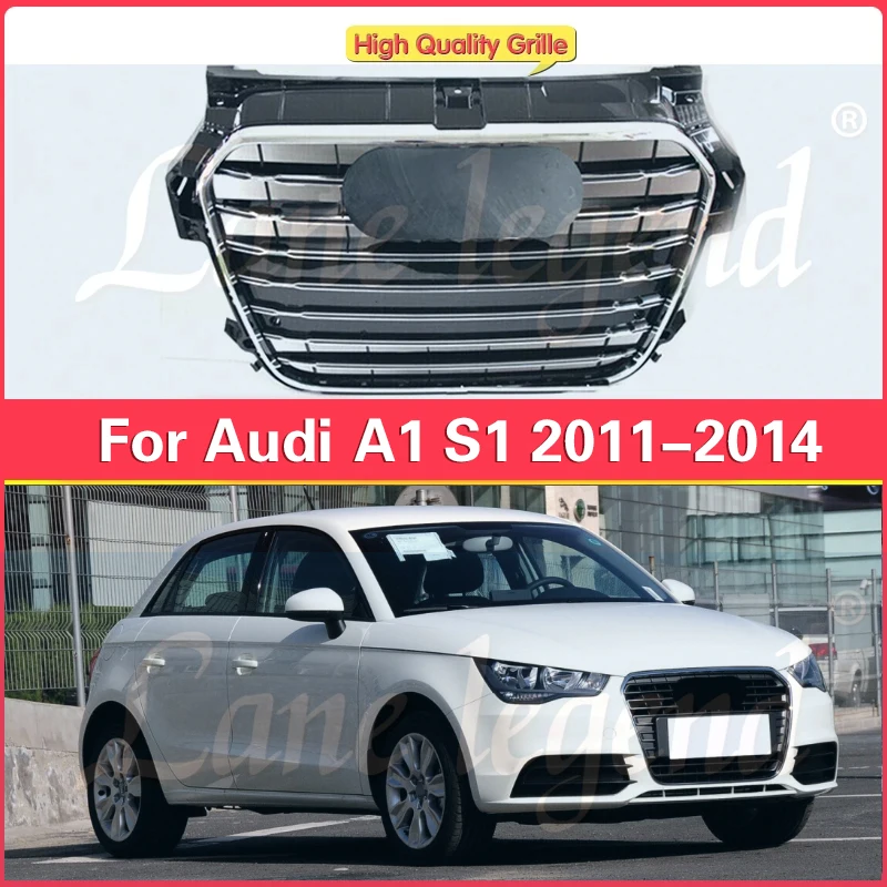 Griglia del radiatore del paraurti anteriore S1 di vendita calda per Audi A1 S1 griglia da corsa di ricambio per Audi A1 2011-2014