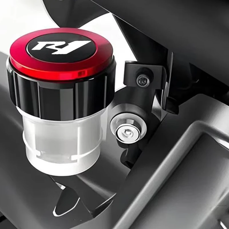 Moto Accessories  CNC Rear Brake Fluid Reservoir Oil Cap Cylinder Cover For YAMAHA YZF R1 R3 R6 R7 YZF-R1 YZF-R6 YZF-R3 YZF-R7