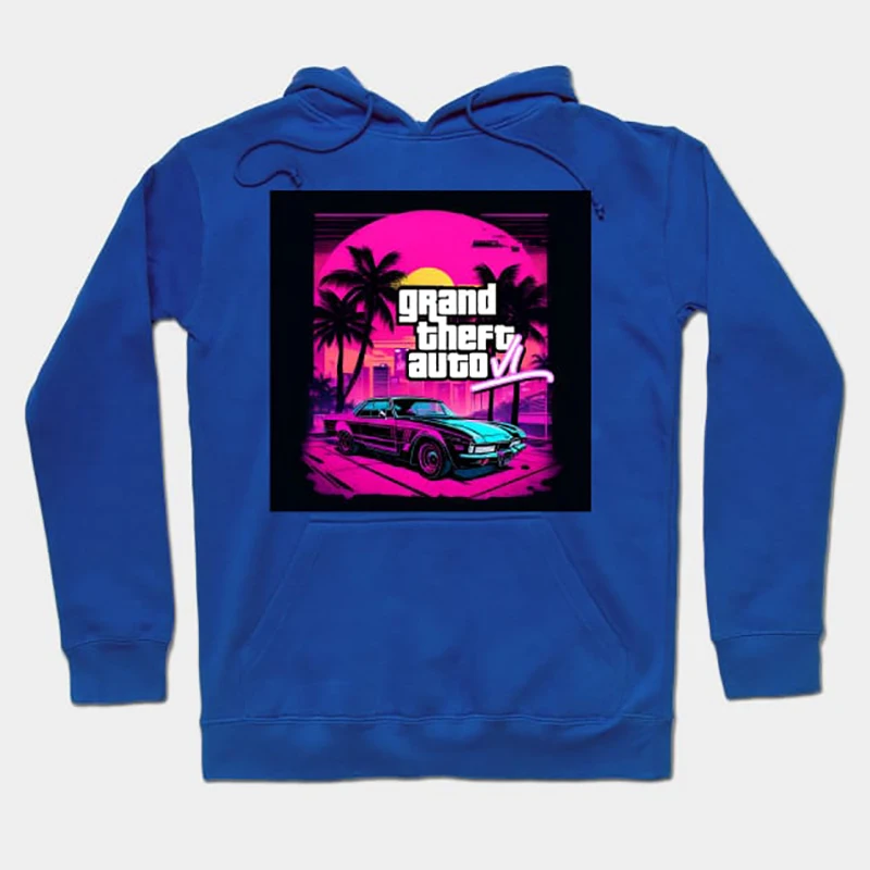 Fashion Grand Theft Auto VI Hoodies GTA 6 Printed Men Woman Casual Hoodie Hooded Sweatshirts Pullovers Unisex Tracksuit Clothing