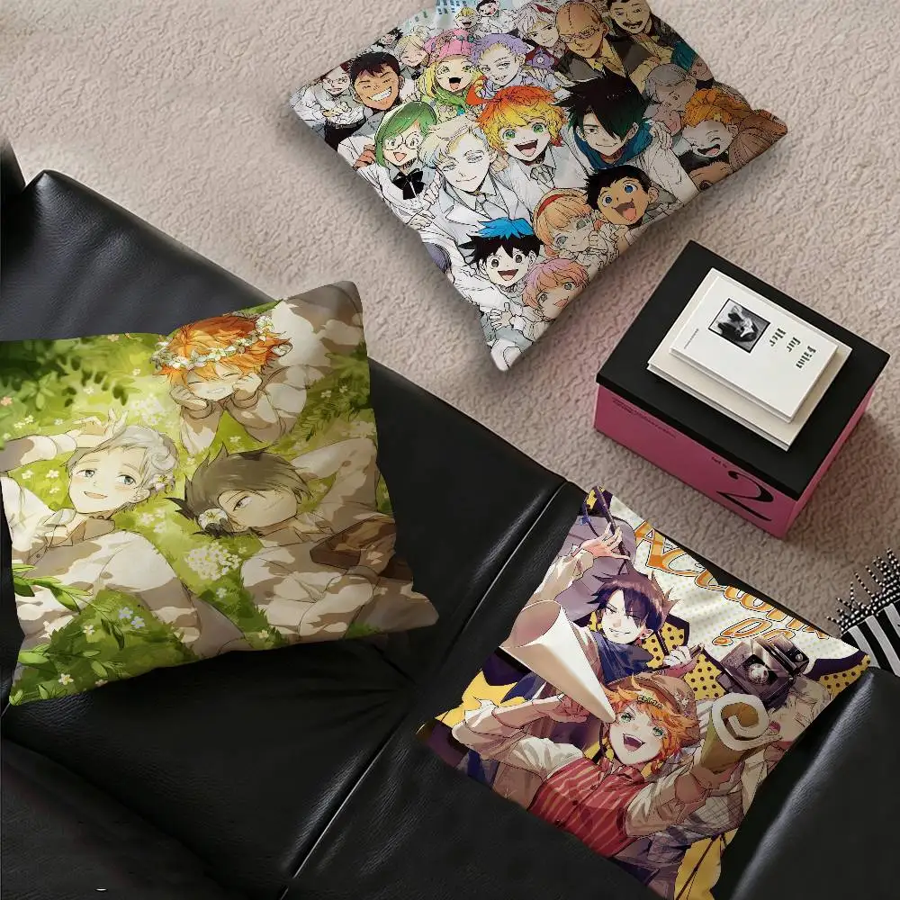 The P-Promised N-Neverland Anime Personalized Pillow Cover Kids Bedroom Wild Party Decor Pillowcase kid Birthday shower Gift