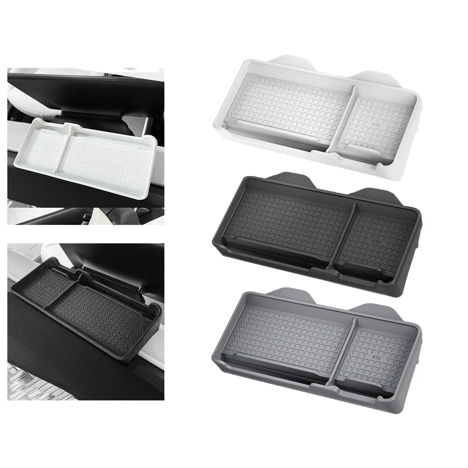 Car Instrument Board Storage Box etc Durable for Tesla Model Y Model 3
