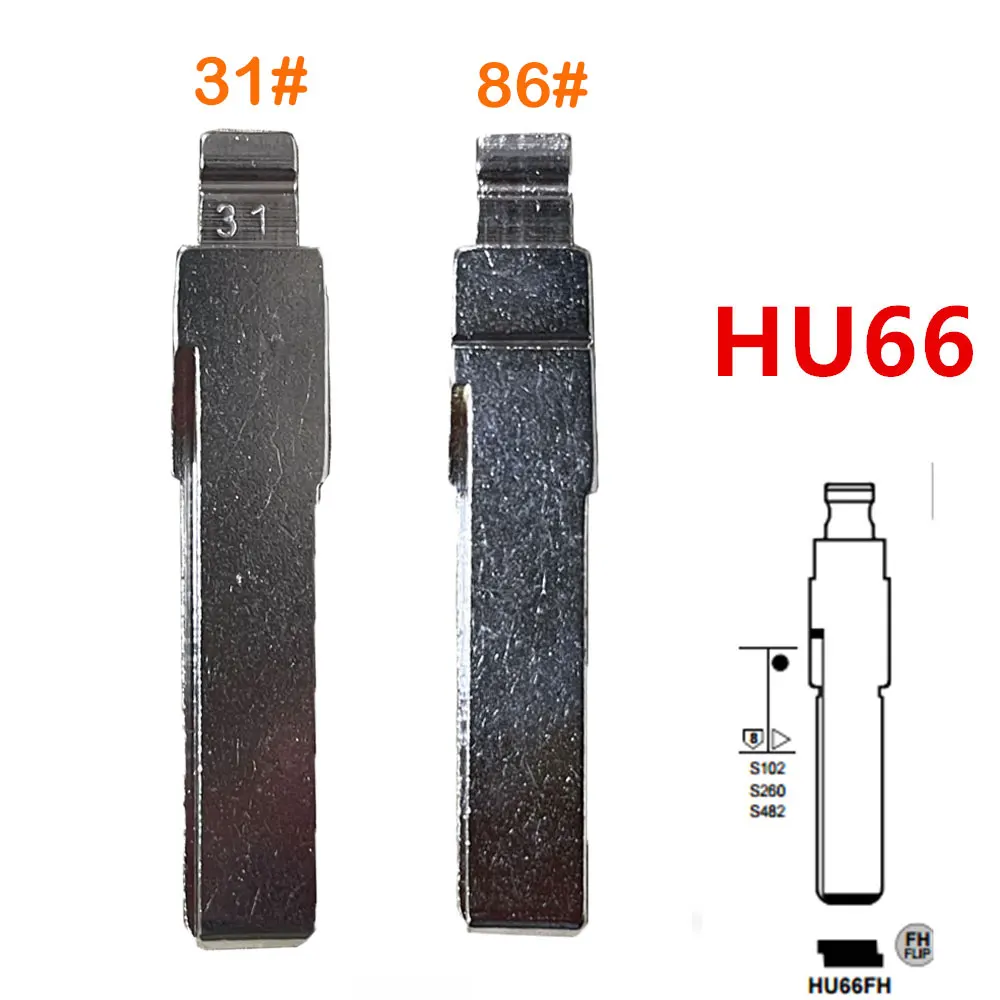 10 Stück 31 #   86 #   HU66 KD Klappschlüssel-Fernbedienung für VW Passat Bora Seat Skoda Audi für Keydiy KD Xhorse VVDI JMD