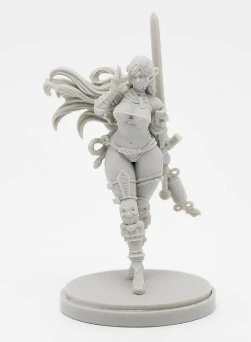 

30mm KD Resin Figures Model kits Beauty Soldier Goddess Series Unassambled Unpainted 510