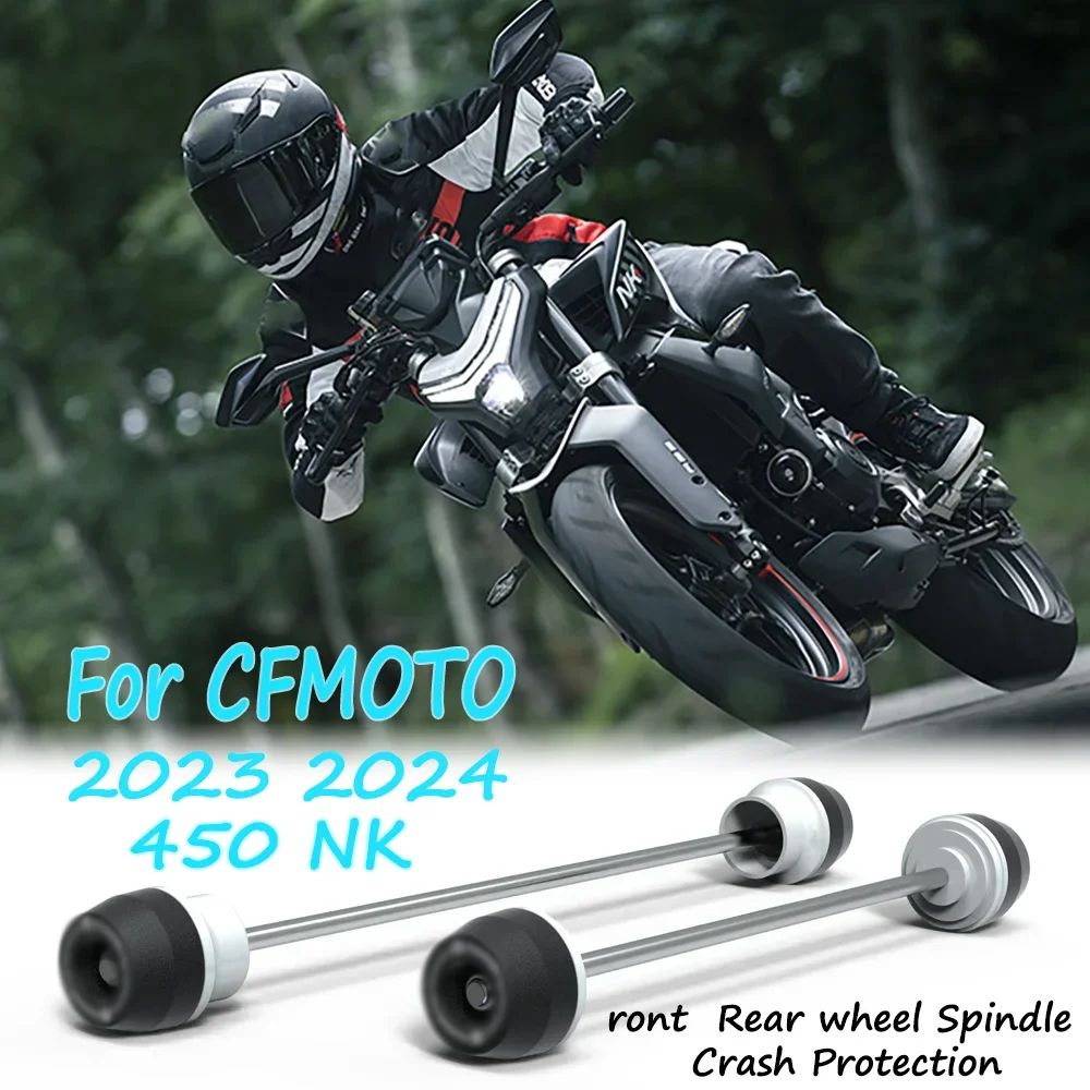 

For CFMOTO 450NK 2023 2024 2025 Motorcycle Front Rear wheel Spindle Crash Protection For 450NK Crash Sliders Wheel Protection