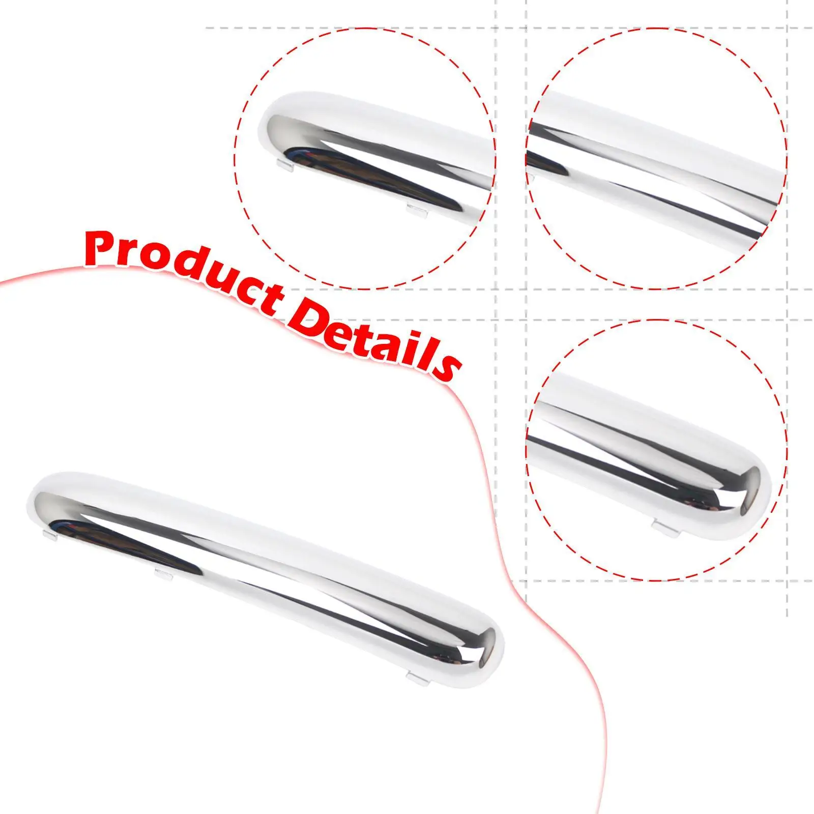 المصد الأمامي غطاء الكسوة أنيق ملحقات السيارات تعديل إصلاح لليمين استبدال جزء ل Mini Copper Cabrio R50 #5