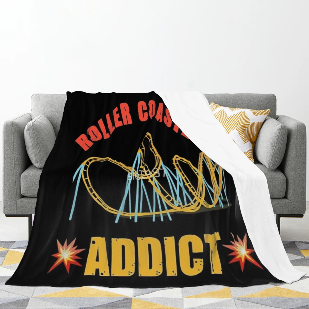 Rollercoaster addict Thin Blanket Soft comforter sets throw for Couch Warm Flannel Blankets Bedroom Summer Blanket