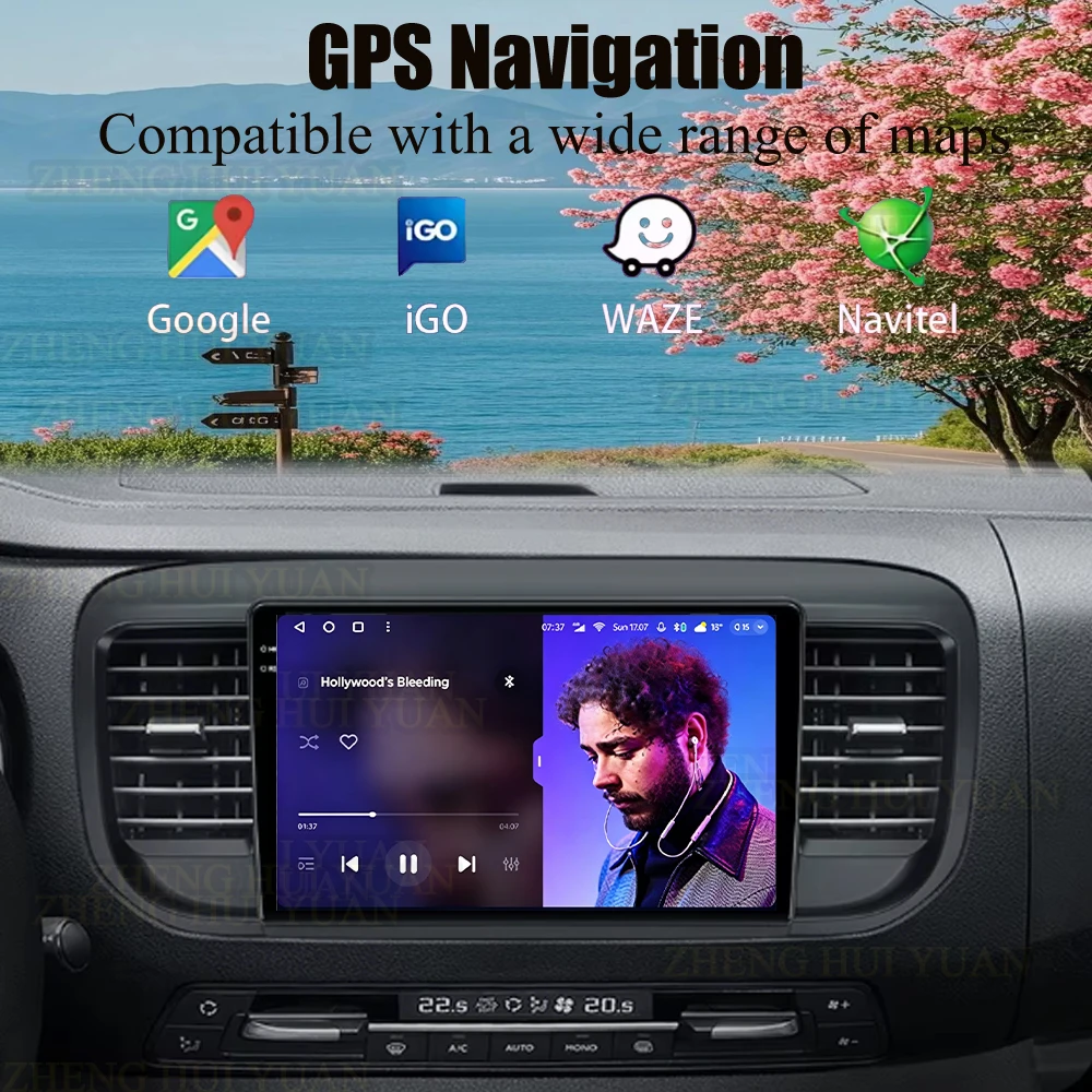 Android 15 Carplay For Citroen Jumpy III 3 SpaceTourer 1 For Peugeot Expert 3 2014 2017 2018 - 2021 Car Radio Multimedia Player - view 5