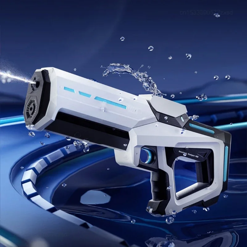 Xiaomi Wireless Dual Electric Automatic Water Gun Large Capacity 8m Range Electric Burst Mode Safety High Pressure Water Gun Toy