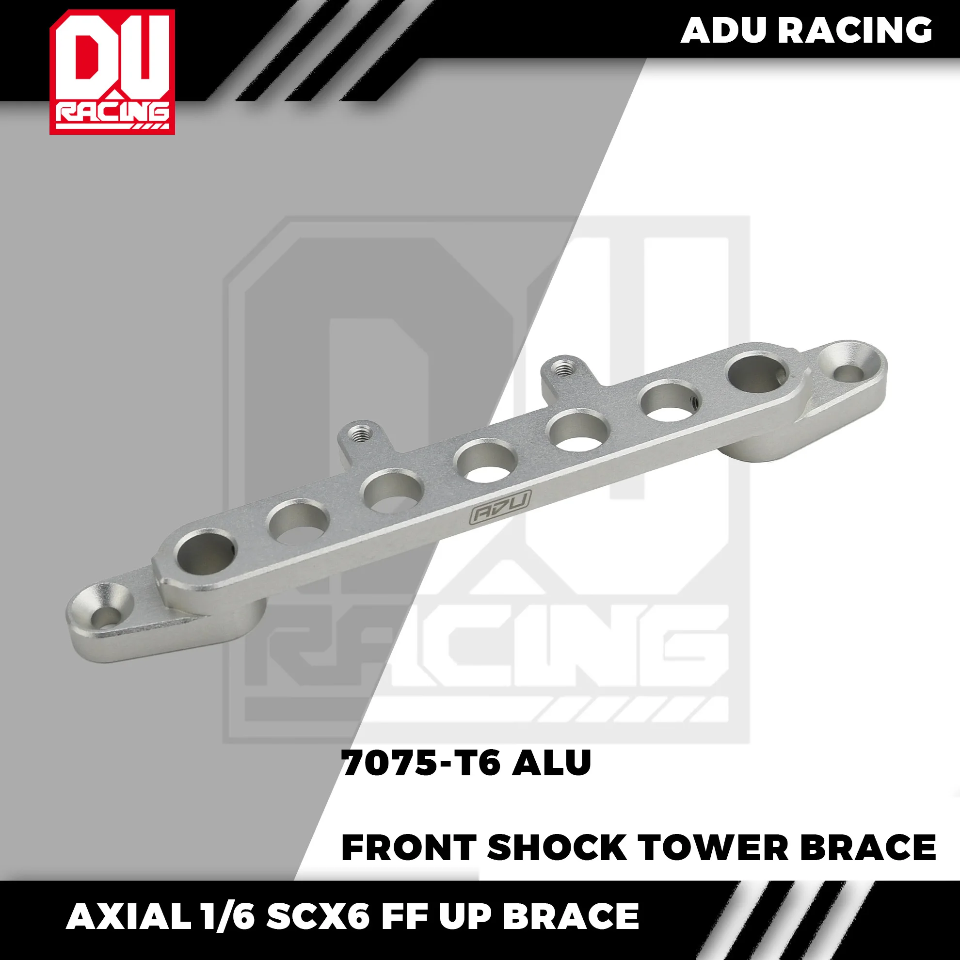 

ADU RACING scx6006 7075-T6 Алюминиевый передний амортизирующий башенный бандаж для AXIAL SCX6 AXI251009