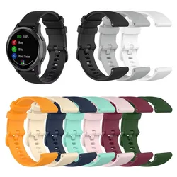 18 20 22mm Watch Band For Garmin Vivoactive 3 Venu 2 SQ Vivoactive 4 4S Forerunner 645 245m Silicone Strap Watchband Accessories