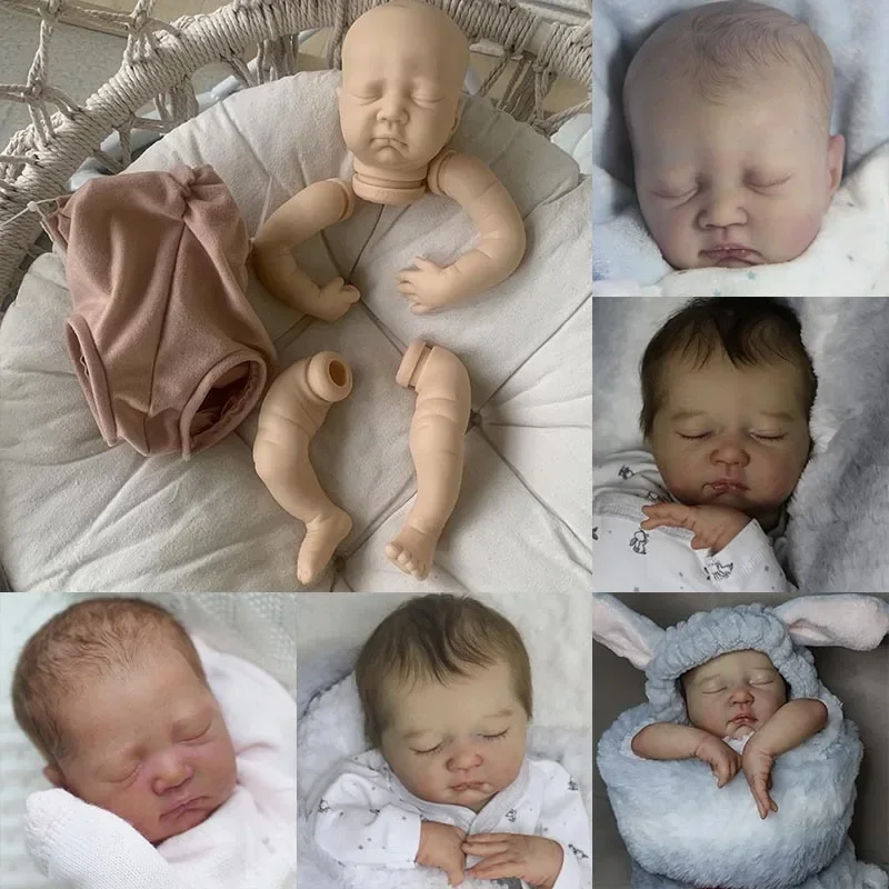 

16inch Mariza Reborn Doll Kit Premie Baby Size Sleeping Baby Unfinished Doll Parts Diy Reborn Doll