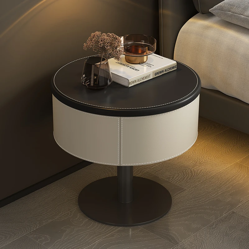 

Creative Style Bedside Table Design Unique Trendy Simple Glamour Night Table Luxury Elegant Mesita De Noche Bedroom Furniture