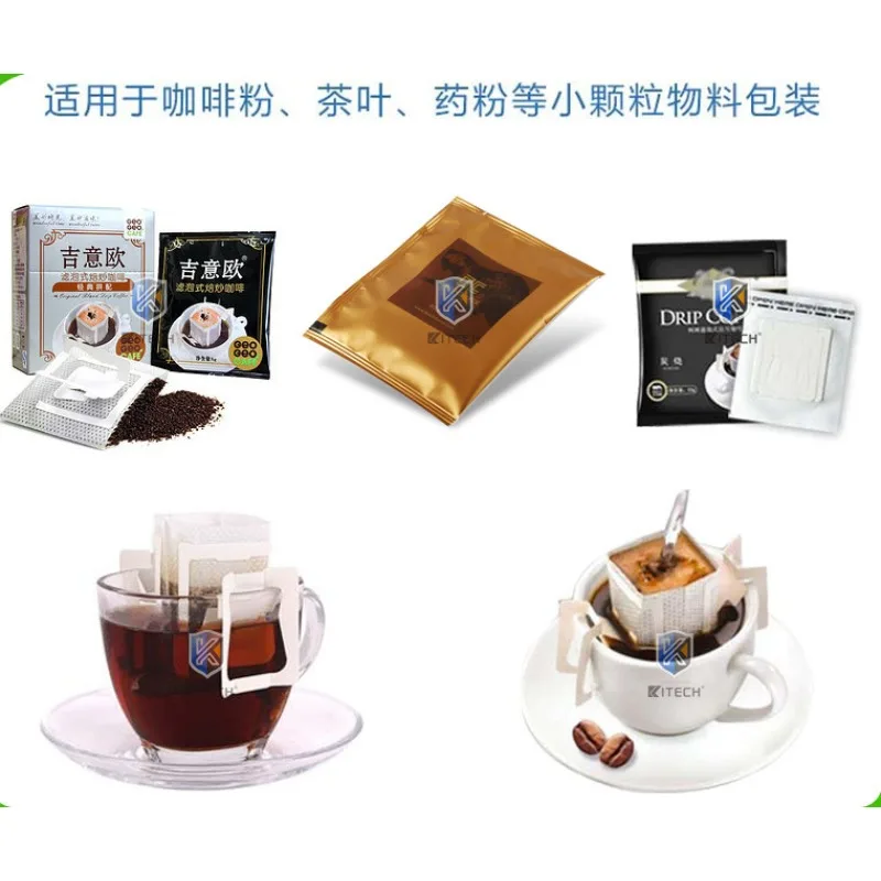 High-speed Yunnan Pu 'er packaging equipment Full-automatic teabag packaging machine for inner and outer bag hanging ear te