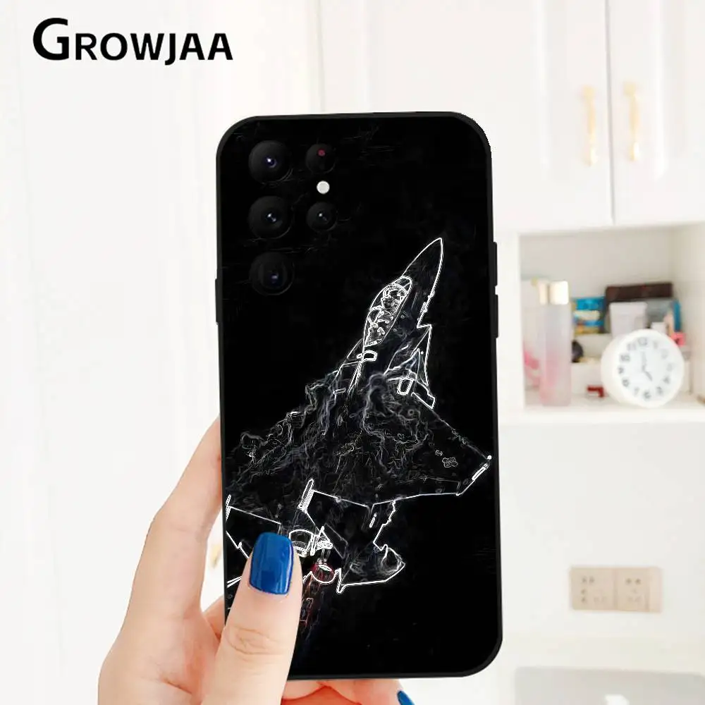 حافظة لهاتف سامسونج جالاكسي S24 Ultra S22 S23 Ultra S21 S20 5G واقية من السيليكون والبولي يوريثان الناعم Funda