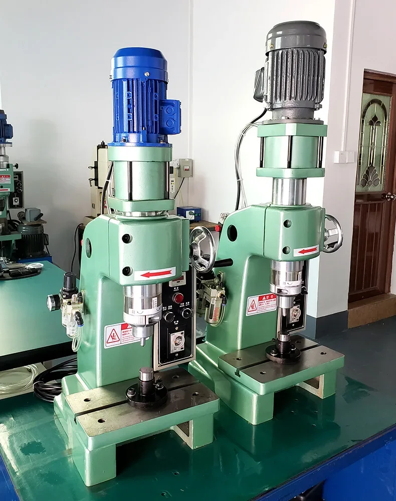 pneumatic radial orbital riveting machine for brass solid rivet