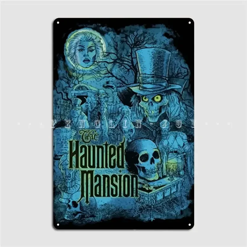 Haunted Mansion T Shirtthe Haunted Mansion Metal Plaque Poster Cinema Kitchen Create Kitchen Plaques Tin Sign Posters