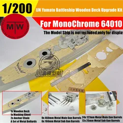 1/200 Scale IJN Yamato Battleship Metal Super Detail-up Upgrade Set for Mono Chrome A140 Model CY20017Z