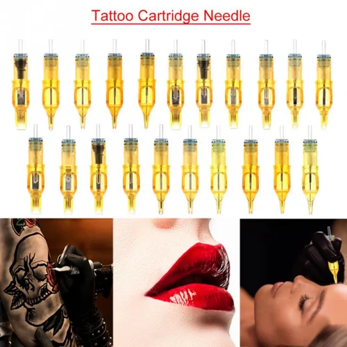 Imagen 2 del producto 10 Uds. Agujas de cartucho de tatuaje desechables maquillaje de tatuaje 3RL/5RL/7RL/9RL/5M1/7M1/9M1/5RS/7RS/9RS para máquina de tatuaje Microblading