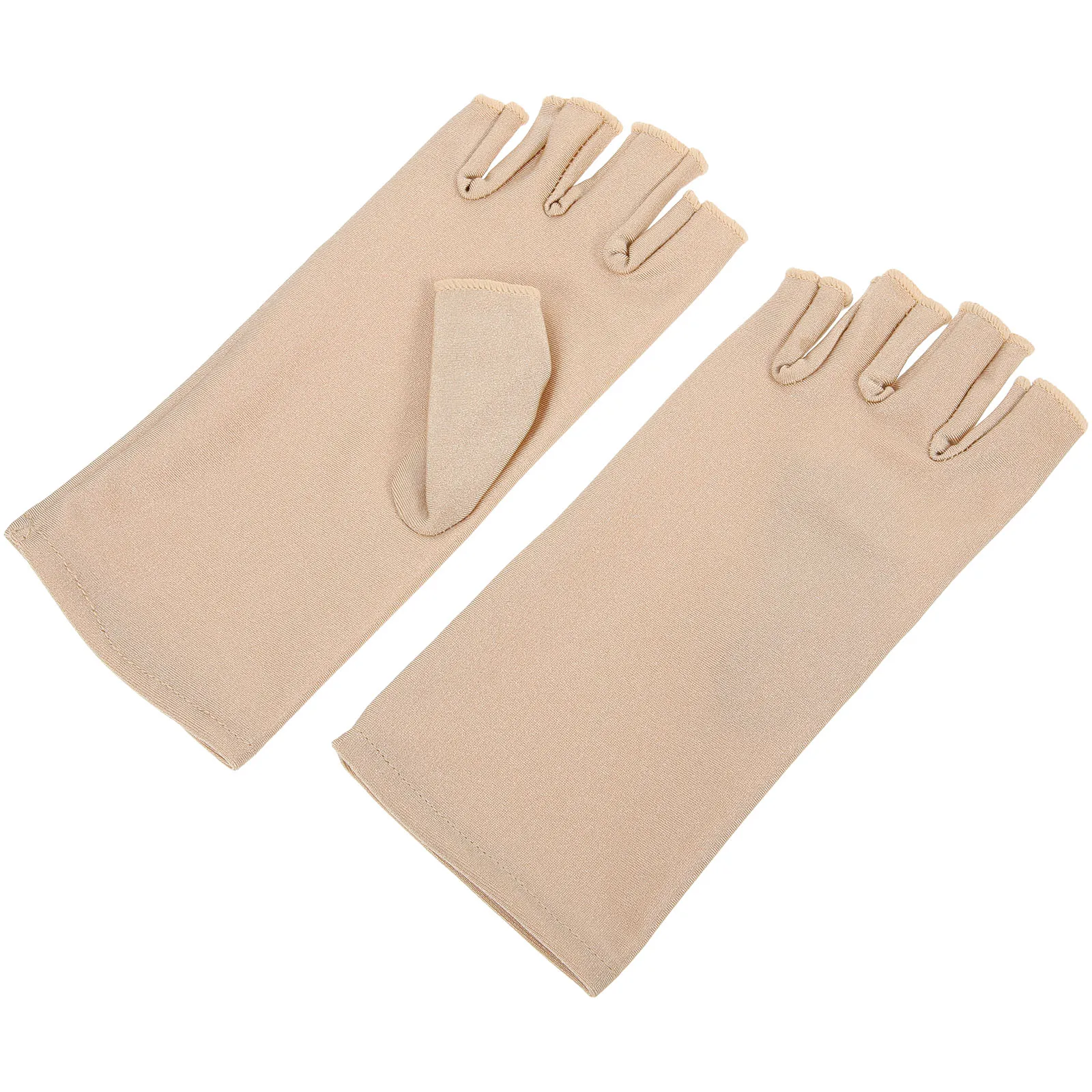 

Sun Protection Half Finger Cycling Driving Female Gray Thin Outdoor UV Hand Protection Gloves Lightweight Sweat Absorption